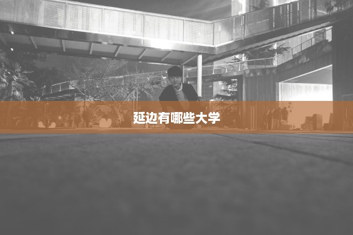 延边有哪些大学