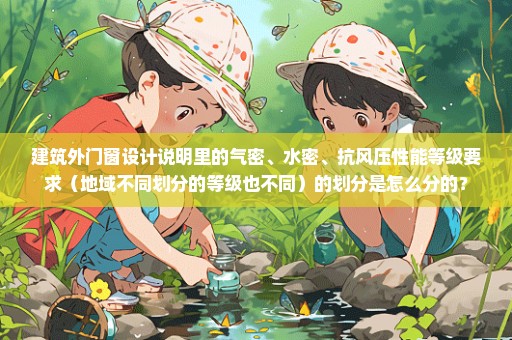 建筑外门窗设计说明里的气密、水密、抗风压性能等级要求（地域不同划分的等级也不同）的划分是怎么分的？