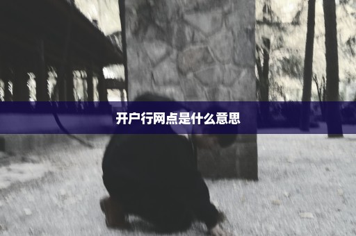 开户行网点是什么意思