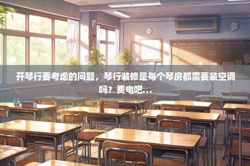 开琴行要考虑的问题，琴行装修是每个琴房都需要装空调吗？费电吧…