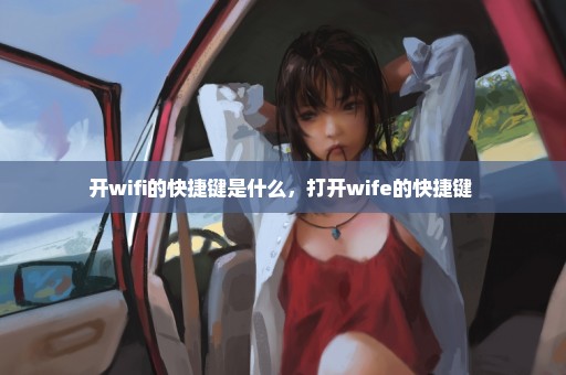 开wifi的快捷键是什么，打开wife的快捷键 