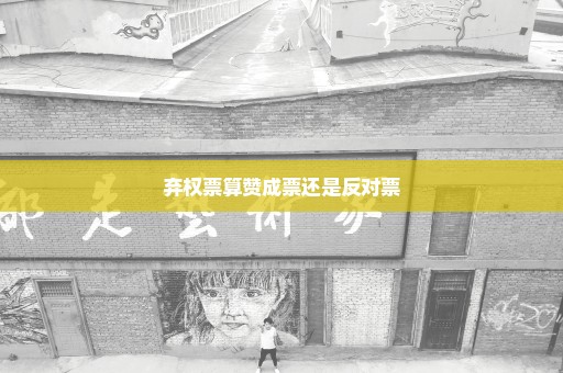 弃权票算赞成票还是反对票