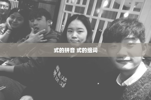 式的拼音 式的组词