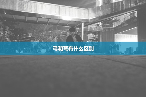 弓和弩有什么区别