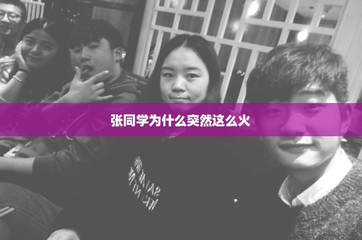 张同学为什么突然这么火