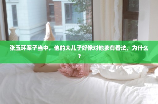 张玉环案子当中，他的大儿子好像对他爹有看法，为什么？