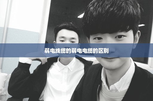 弱电线缆的弱电电缆的区别