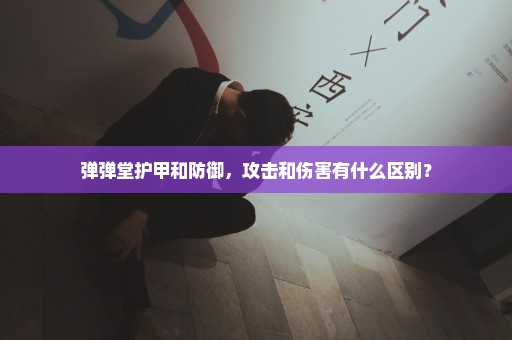 弹弹堂护甲和防御，攻击和伤害有什么区别？