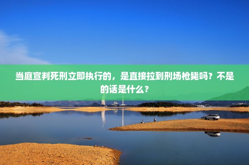 当庭宣判死刑立即执行的，是直接拉到刑场枪毙吗？不是的话是什么？