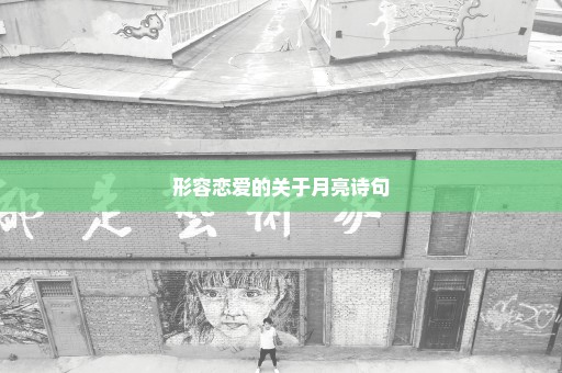 形容恋爱的关于月亮诗句
