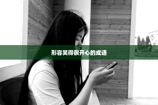 形容笑得很开心的成语