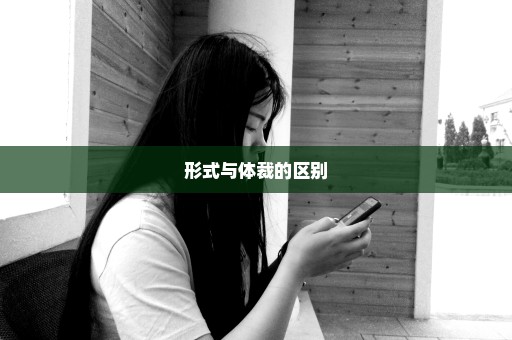 形式与体裁的区别