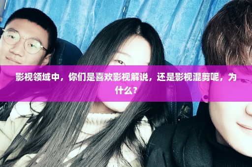 影视领域中，你们是喜欢影视解说，还是影视混剪呢，为什么？