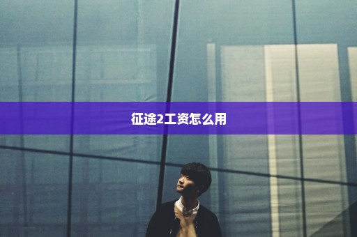 征途2工资怎么用
