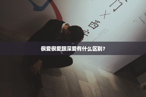很爱很爱跟深爱有什么区别？