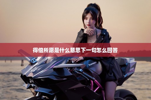 得偿所愿是什么意思下一句怎么回答