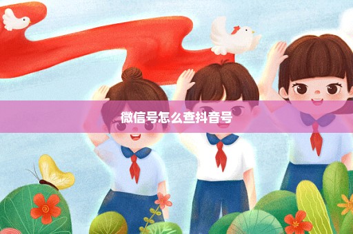 微信号怎么查抖音号