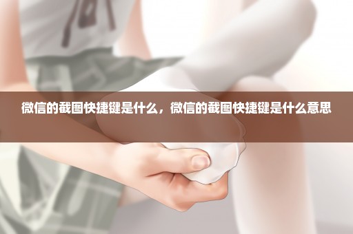 微信的截图快捷键是什么，微信的截图快捷键是什么意思 