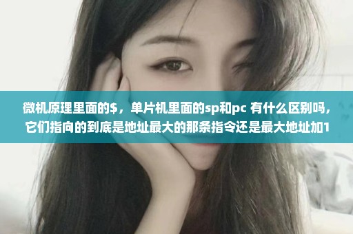 微机原理里面的$，单片机里面的sp和pc 有什么区别吗，它们指向的到底是地址最大的那条指令还是最大地址加1