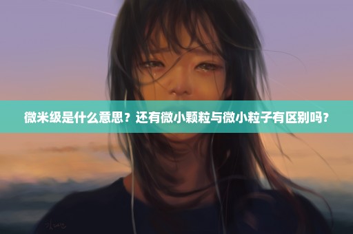 微米级是什么意思？还有微小颗粒与微小粒子有区别吗？