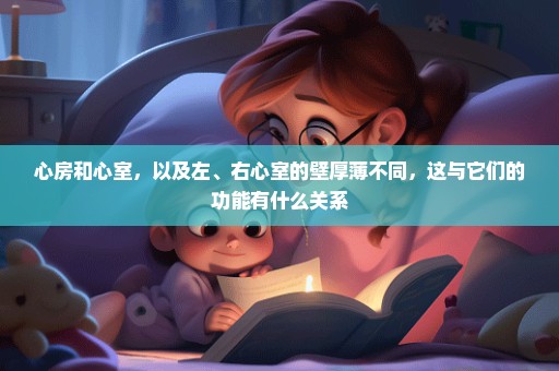 心房和心室，以及左、右心室的壁厚薄不同，这与它们的功能有什么关系