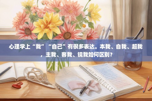 心理学上“我”“自己”有很多表达。本我、自我、超我，主我、客我、镜我如何区别？