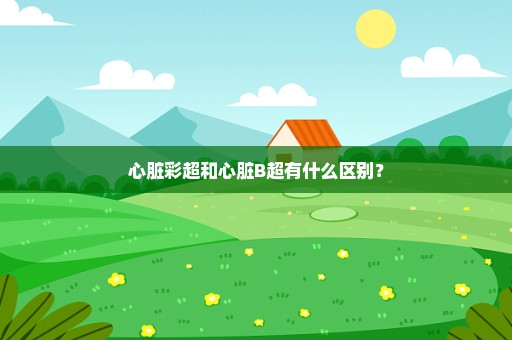 心脏彩超和心脏B超有什么区别？