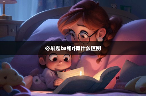 必刷题bs和rj有什么区别