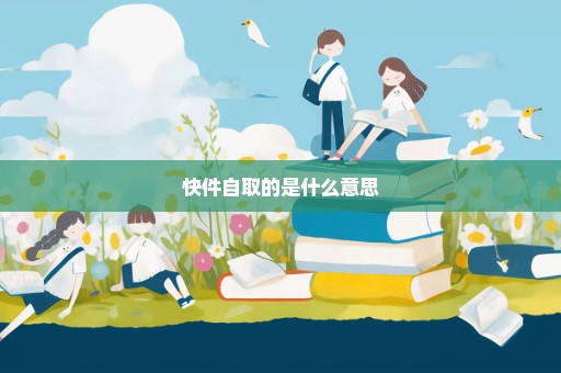 快件自取的是什么意思