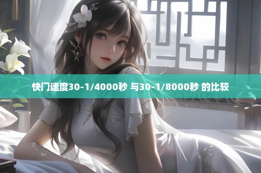 快门速度30-1/4000秒 与30-1/8000秒 的比较