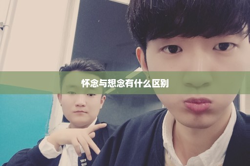 怀念与想念有什么区别