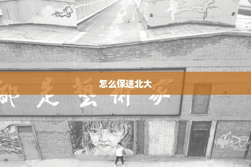 怎么保送北大