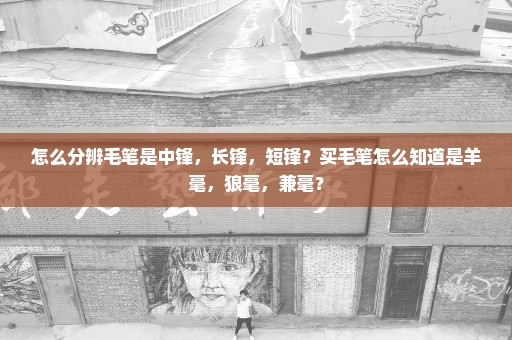 怎么分辨毛笔是中锋，长锋，短锋？买毛笔怎么知道是羊毫，狼毫，兼毫？