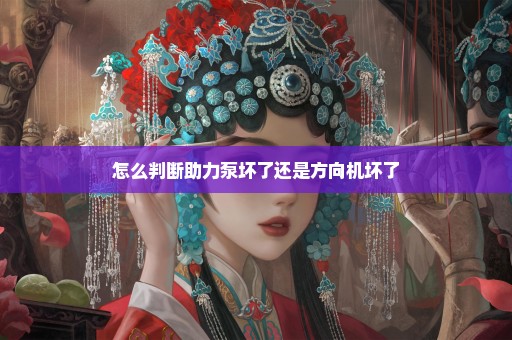 怎么判断助力泵坏了还是方向机坏了