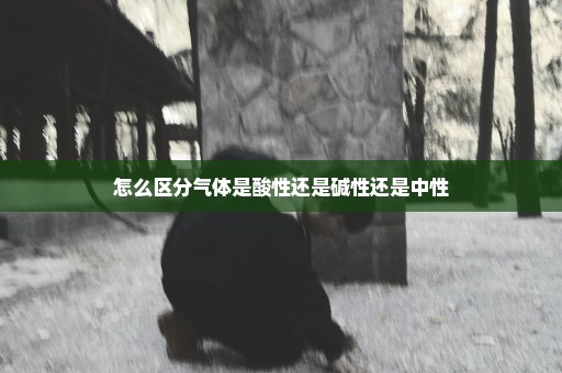 怎么区分气体是酸性还是碱性还是中性