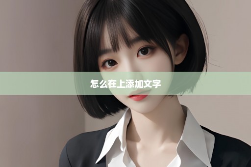 怎么在上添加文字