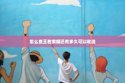 怎么查王者荣耀还有多久可以收徒
