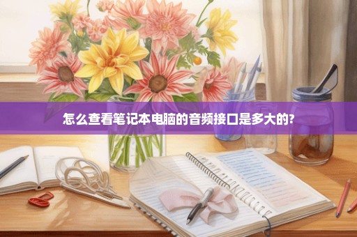 怎么查看笔记本电脑的音频接口是多大的?