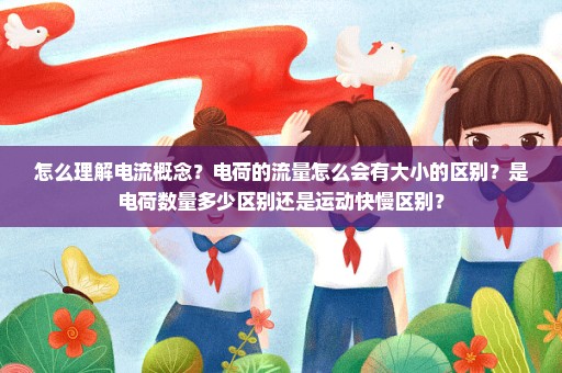怎么理解电流概念？电荷的流量怎么会有大小的区别？是电荷数量多少区别还是运动快慢区别？