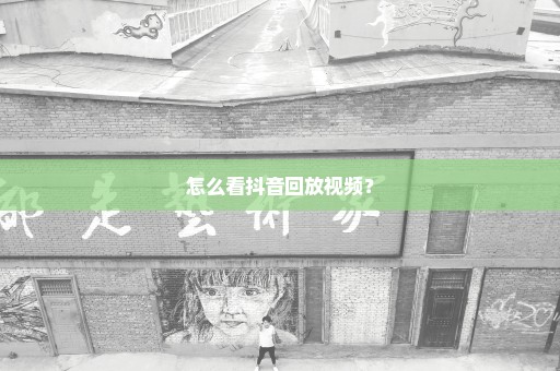 怎么看抖音回放视频？