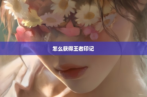 怎么获得王者印记
