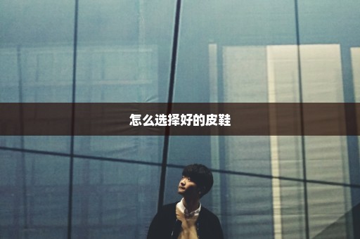 怎么选择好的皮鞋