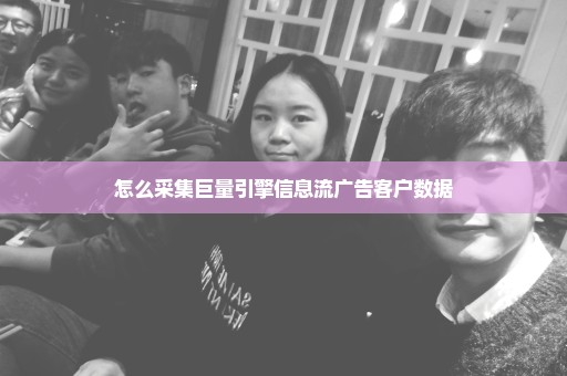 怎么采集巨量引擎信息流广告客户数据