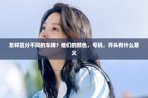 怎样区分不同的车牌？他们的颜色，号码，开头有什么意义