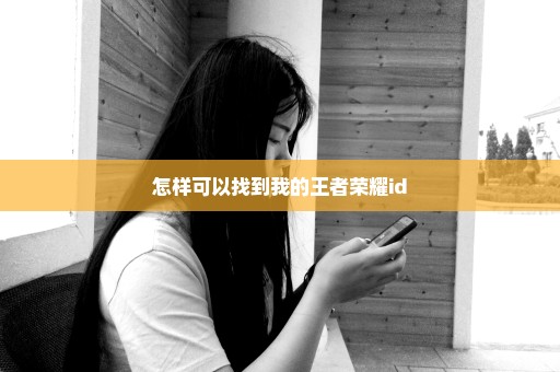 怎样可以找到我的王者荣耀id