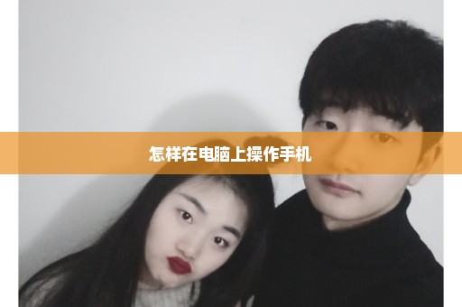 怎样在电脑上操作手机