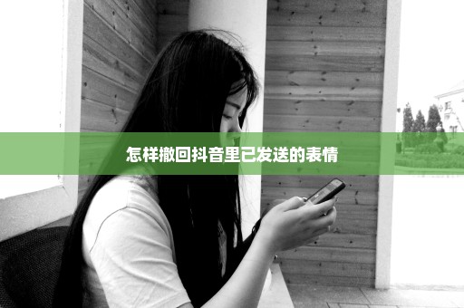 怎样撤回抖音里已发送的表情
