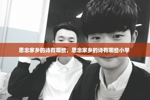 思念家乡的诗有哪些，思念家乡的诗有哪些小学 