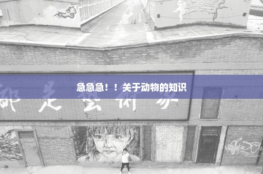 急急急！！关于动物的知识
