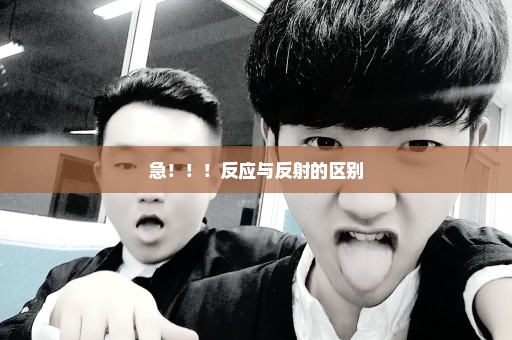 急！！！反应与反射的区别